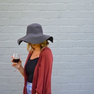 Black Floppy Hat